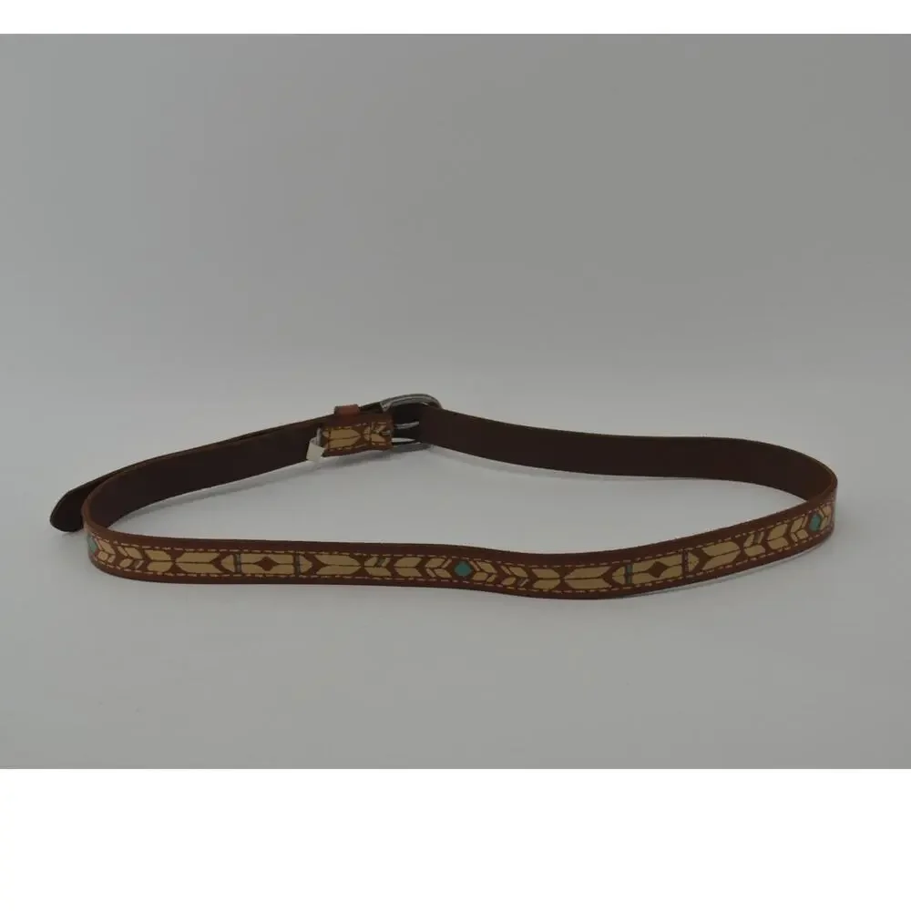 American Eagle Size Large Belt Leather Southwestern Tribal Boho